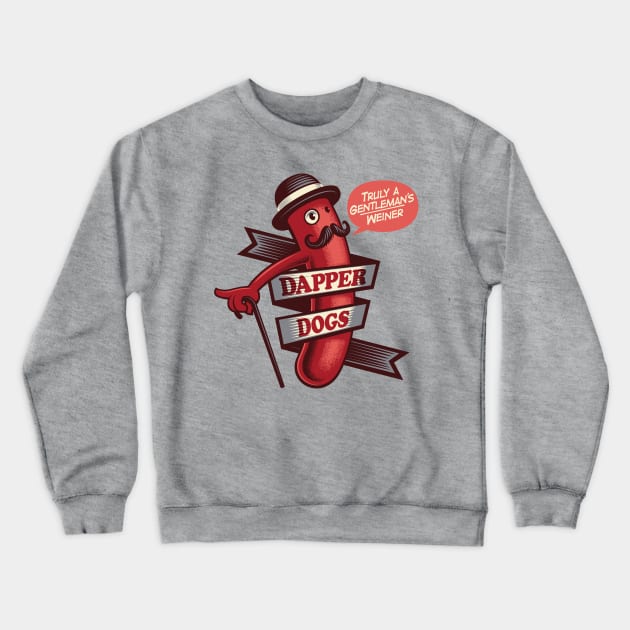 Dapper Dogs Crewneck Sweatshirt by Leon